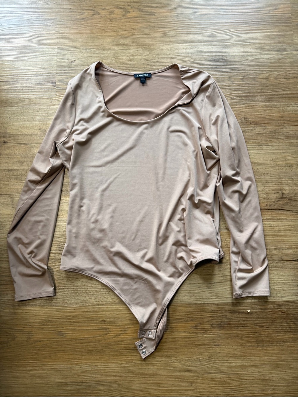Express Tan Long Sleeve Bodysuit